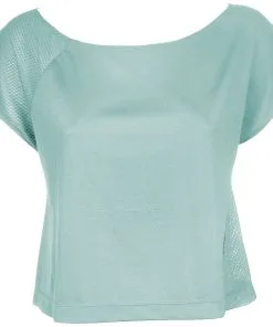 Tee-Shirt Arena W Gym S/S Crop Frozen -Combinaisons Hommes Mrillots Oe Bain soldes 000939 850 w gym ss crop 006 b s