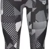 Legging Femme Arena W Gym 3/4 Tights Optical -Combinaisons Hommes Mrillots Oe Bain soldes 000941120 w gym 3 4 tights 005 f s
