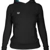 Arena Sweat à Capuche Femme W Gym Hoodie Black -Combinaisons Hommes Mrillots Oe Bain soldes 000944 500 w gym hoodie 005 f s