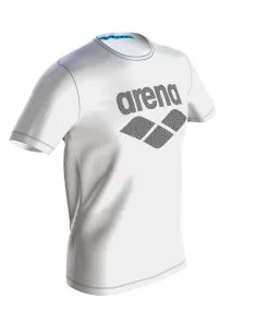 Tee-Shirt Arena M Gym S/S Logo White -Combinaisons Hommes Mrillots Oe Bain soldes 000947 101 m gym s s logo 002 fr s