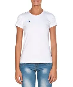 Tee-Shirt Arena Team Manches Courtes Femme White 1225101 -Combinaisons Hommes Mrillots Oe Bain soldes 001225 101 w t shirt team 005 f o