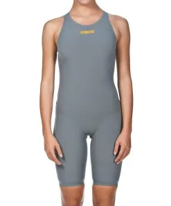 Combinaison De Natation Femme Arena Powerskin R-Evo One Dos Ouvert Grey