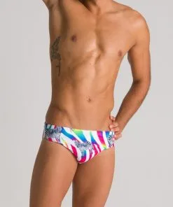 Maillot De Bain Arena Homme Crazy Zebras Brief Multicolor