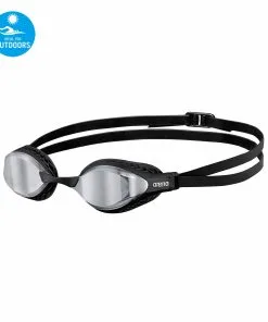 Lunettes De Compétition Natation Arena Air Speed Mirror Black Silver