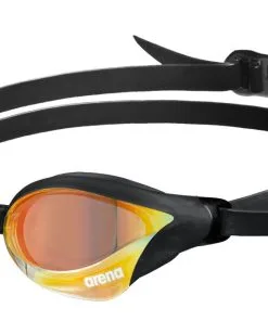 Lunettes De Compétition Natation Arena Cobra Core Swipe Mirror Yellow Black