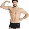 Short De Bain Taille Basse Arena Homme Team Uni Noir