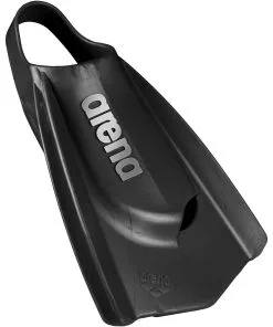 Palmes Courtes De Natation Silicone Arena Powerfin Pro Black