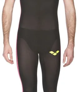 Combinaison De Natation Eau Libre Homme Arena Powerskin R-Evo+ Open Water Dos Fermé Black / Fluo Yellow