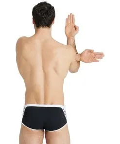 Maillot De Bain Arena Homme Arena ICONS Black White -Combinaisons Hommes Mrillots Oe Bain soldes arena icons solid swim low waist short black white 6 1251074