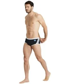 Maillot De Bain Arena Homme Arena ICONS Black White -Combinaisons Hommes Mrillots Oe Bain soldes arena icons solid swim low waist short black white 7 1251075