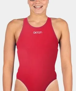 Maillot De Bain Fille Akron Babbitt JR Evo Bicolor Sport Red/Harvard