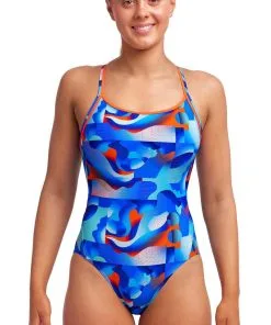 Maillot De Bain Funkita Femme Diamond Back - Battle Blue