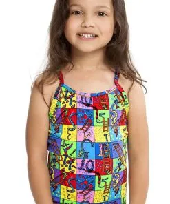 Maillot De Bain Funkita Enfant Fille Slippery Snakes Multicolore