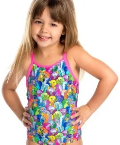 Maillot De Bain Funkita Enfant Fille Bang Bang Budgie Multicolore