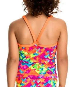 Maillot De Bain Funkita 2 Pièces Enfant Fille Stroke Rate Multicolore -Combinaisons Hommes Mrillots Oe Bain soldes fg04t stroke rate 04 0