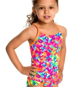 Maillot De Bain Funkita 2 Pièces Enfant Fille Stroke Rate Multicolore