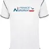 FraNat Tee Shirt Natation France Natation Mustang Blanc -Combinaisons Hommes Mrillots Oe Bain soldes franat mustang blanc