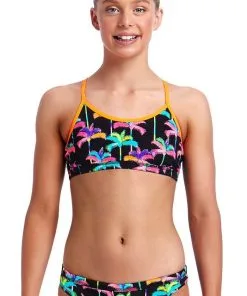 Maillot De Bain Funkita 2 Pièces Fille Palm Drive Noir