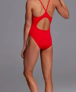 Maillot De Bain Funkita Fille Diamond Back - Still Red -Combinaisons Hommes Mrillots Oe Bain soldes fs11g00467 1