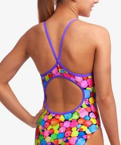 Maillot De Bain Funkita Fille Diamond Back - Bubble Tea -Combinaisons Hommes Mrillots Oe Bain soldes fs11g71544 1