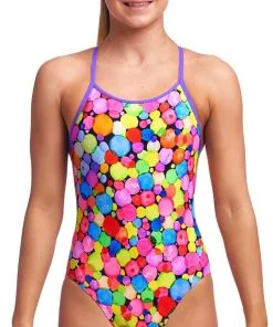 Maillot De Bain Funkita Fille Diamond Back - Bubble Tea