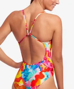 Maillot De Bain Funkita Femme Single Strap - Messy Monet -Combinaisons Hommes Mrillots Oe Bain soldes fs15l71536 2