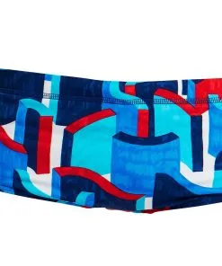 Maillot De Bain Funky Trunks Garçon Block Rock Bleu -Combinaisons Hommes Mrillots Oe Bain soldes ft32b block rock 0811 0