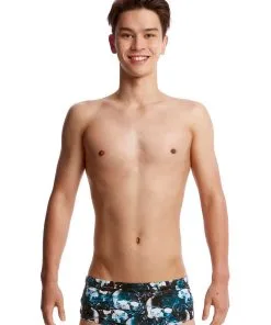 Maillot De Bain Funky Trunks Garçon Bone Head Noir