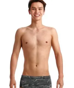 Maillot De Bain Funky Trunks Garçon Crack Up Noir