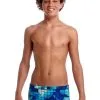 Maillot De Bain Funky Trunks Garçon Deep Impact Bleu -Combinaisons Hommes Mrillots Oe Bain soldes ft32b deep impact 3 1