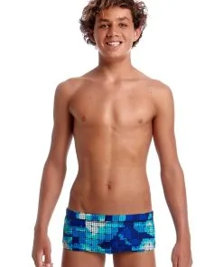 Maillot De Bain Funky Trunks Garçon Deep Impact Bleu