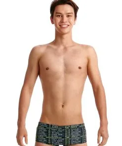 Maillot De Bain Funky Trunks Garçon Departure Board Noir