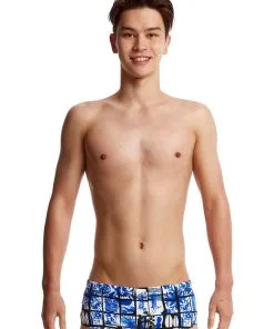Maillot De Bain Funky Trunks Garçon Miami Reload Bleu
