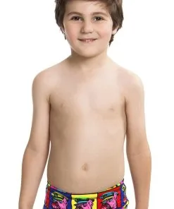 Maillot De Bain Funky Trunks Enfant Garçon Bad Boy Boxer Bleu