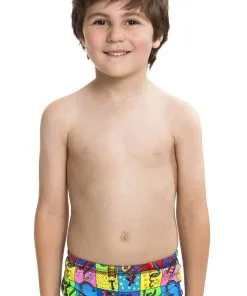 Maillot De Bain Funky Trunks Enfant Garçon Slippery Snakes Multicolore