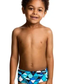 Maillot De Bain Funky Trunks Enfant Garçon Blue Steel Bleu