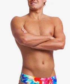 Maillot De Bain Funky Trunks Homme Brief Messy Monet -Combinaisons Hommes Mrillots Oe Bain soldes ft35m71536 3