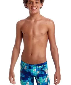 JAMMER Funky Trunks Garçon Deep Impact Bleu