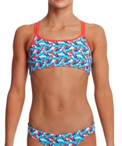 Maillot De Bain Funkita 2 Pièces Fille Swallowed Up Bleu
