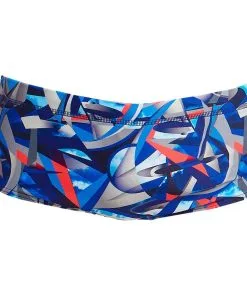 Maillot De Bain Funky Trunks Garçon Futurismo Bleu -Combinaisons Hommes Mrillots Oe Bain soldes funky trunks classic 4 0