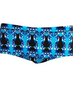 Maillot De Bain Funky Trunks Garçon Dive Master Bleu -Combinaisons Hommes Mrillots Oe Bain soldes funky trunks eco plain front 0