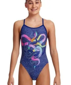 Maillot De Bain Funkita Fille Single Strap Snake It Off