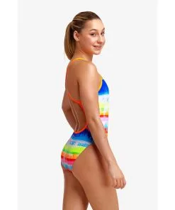 Maillot De Bain Funkita Fille Single Strap - Dye Hard -Combinaisons Hommes Mrillots Oe Bain soldes girl dye hard c2