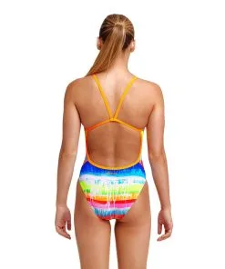 Maillot De Bain Funkita Fille Single Strap - Dye Hard -Combinaisons Hommes Mrillots Oe Bain soldes girl dye hard d