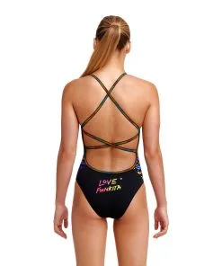 Maillot De Bain Funkita Fille Strapped In - Love Funky -Combinaisons Hommes Mrillots Oe Bain soldes girl love funky d