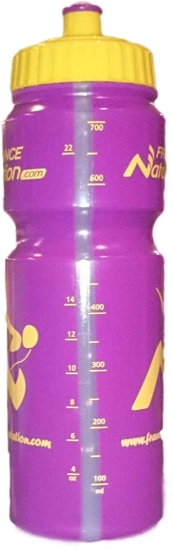 FraNat Bidon 750ML France Natation Purple / Yellow 4 FraNat Bidon 750ML France Natation Purple / Yellow – Image 2