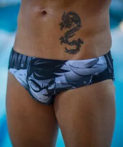 Maillot De Bain Homme Zerod Brief Ravenman Noir -Combinaisons Hommes Mrillots Oe Bain soldes graphicbrief 587ce533cf9bb