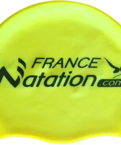 FraNat Bonnet Silicone De Natation France Natation Jaune
