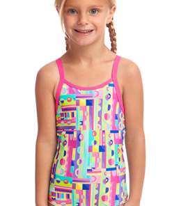 Maillot De Bain Funkita Enfant Fille Jiggy Saw Rose
