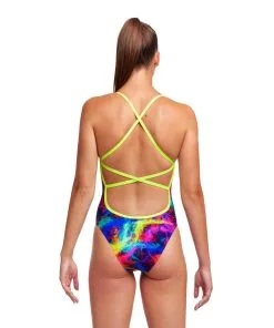 Maillot De Bain Funkita Femme Strapped In - Solar Flares -Combinaisons Hommes Mrillots Oe Bain soldes ladies solar d